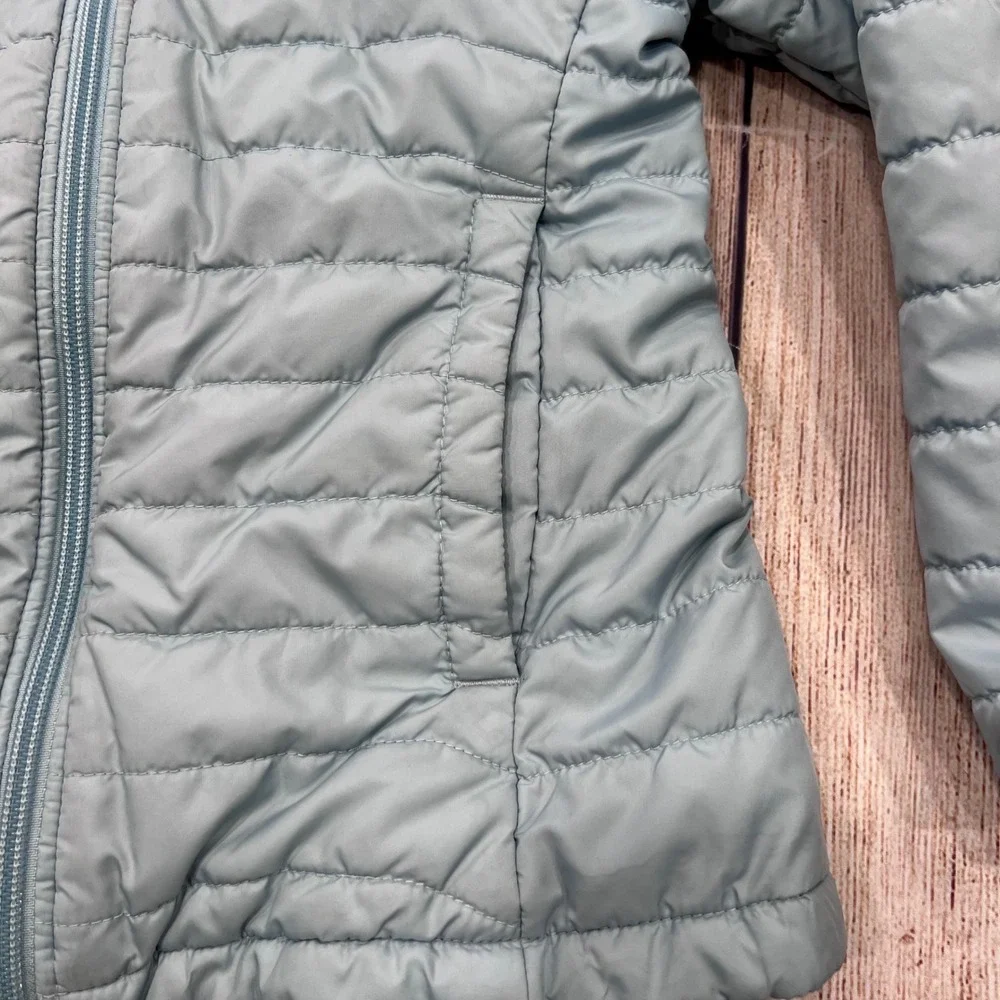 Columbia Jacket Light Blue Quilted Full Zip Puffer Size 6/6x